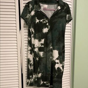 No Boundaries Green and White Striped Top